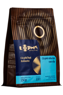 Cà phê tinh khiết hạt 100% Robusta siêu âm