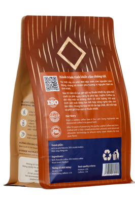 Cà phê tinh khiết rang xay blend Robusta và Arabica